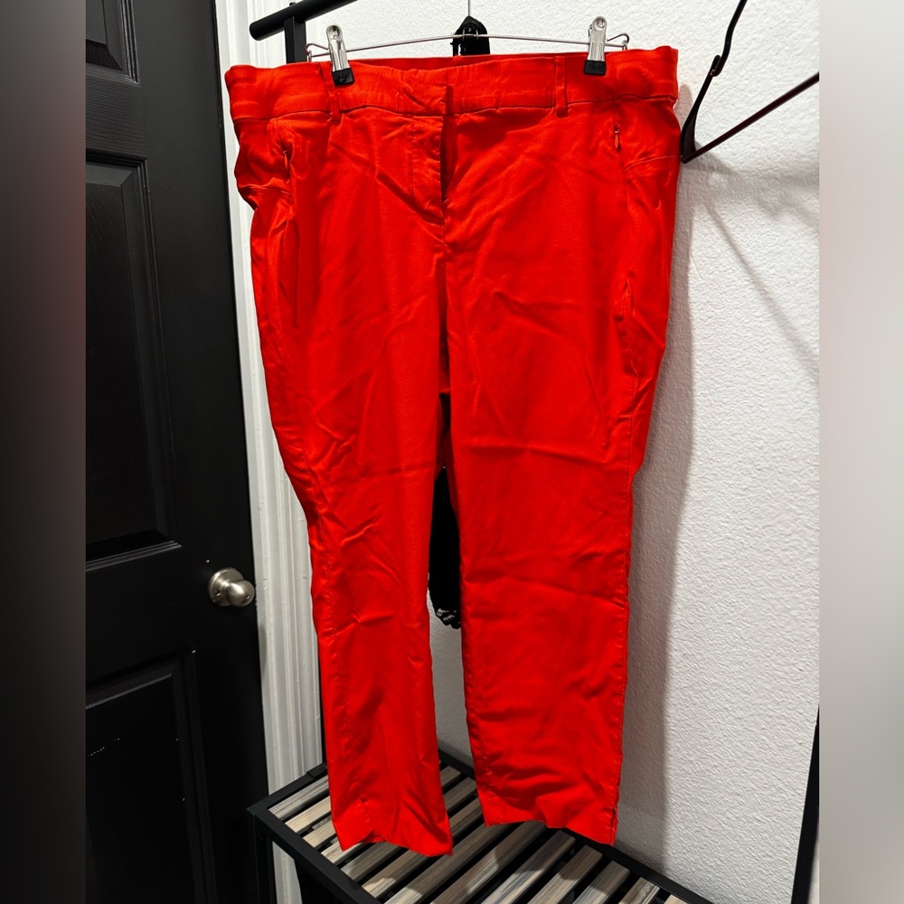 Lane Bryant orange Ponte pant in 20P.
